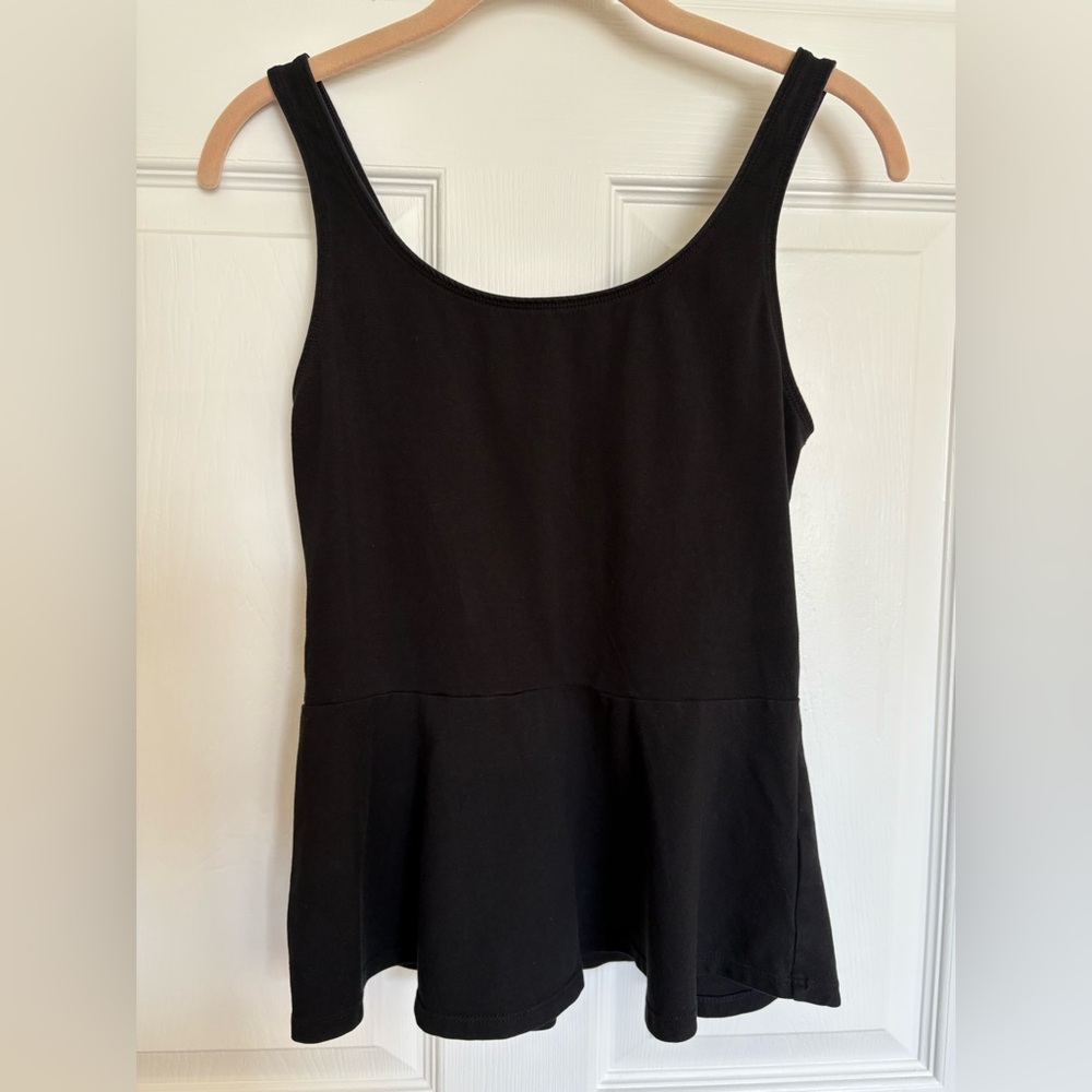 Express Black Peplum Tank Top Small Women’s Workwear Chic